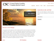 Tablet Screenshot of canadianspiritistcouncil.com